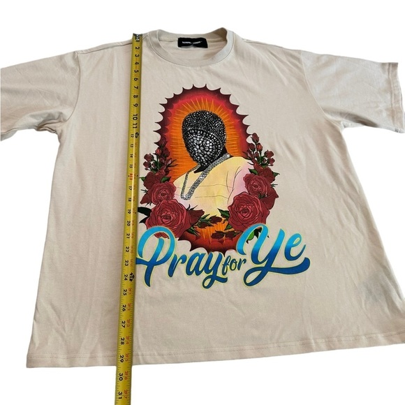 HOMME FEMME LA - PRAY FOR YE SHORT SLEEVE TEE Size Large - Picture 9 of 17